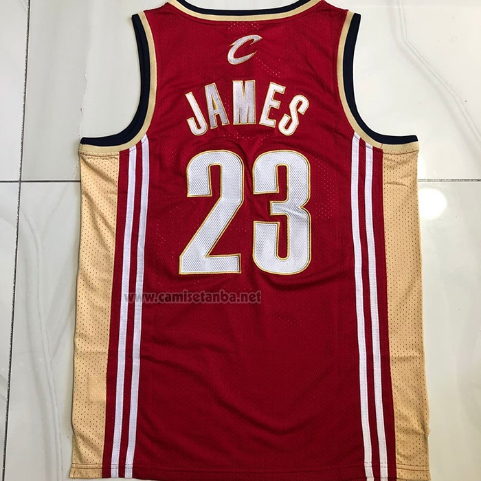 Camiseta Cleveland Cavaliers LeBron James #23 Mitchell & Ness 2003-04 Rojo